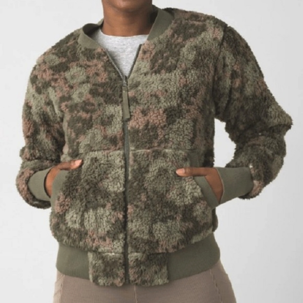 Prana women's polar escape  bomber jacket  Size Large